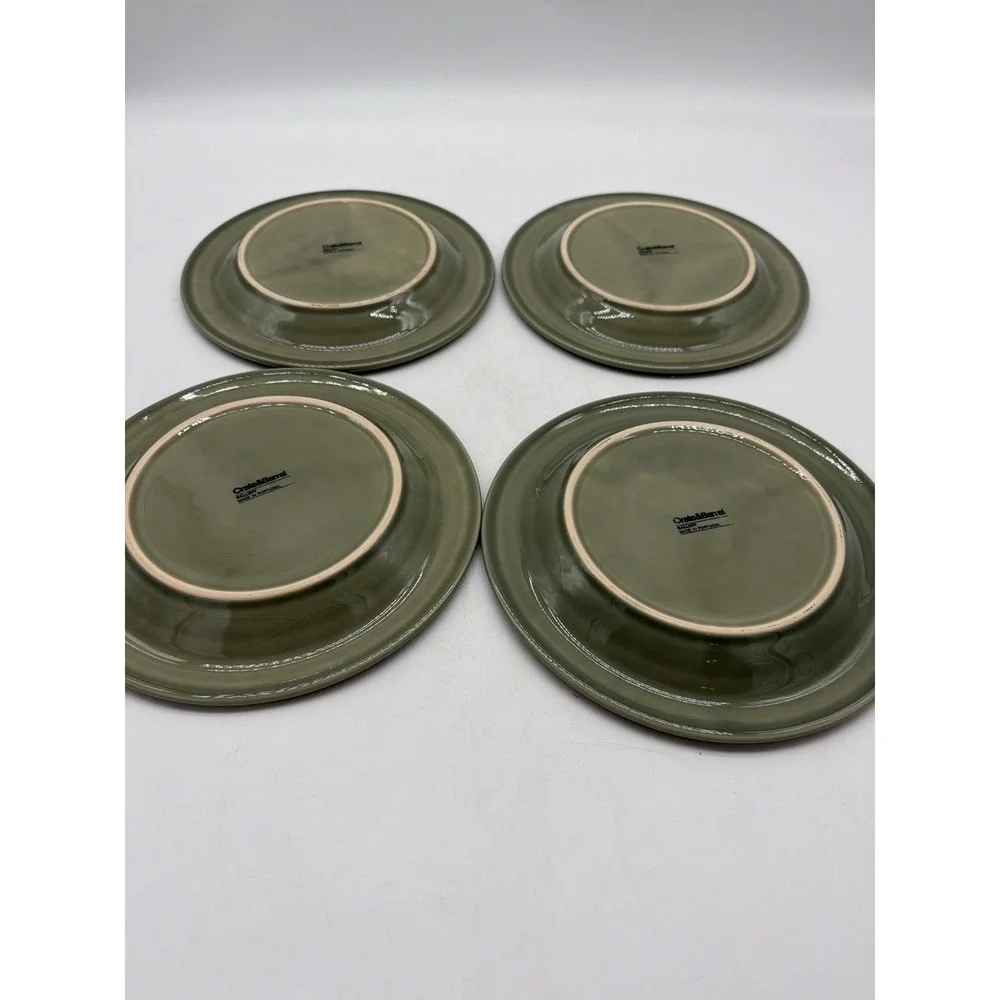 4 Crate & Barrel Salad Plates 9